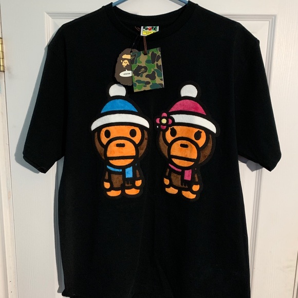 Bape Other - ❗️SOLD on grailed❗️BAPE fuzzy baby milo tee